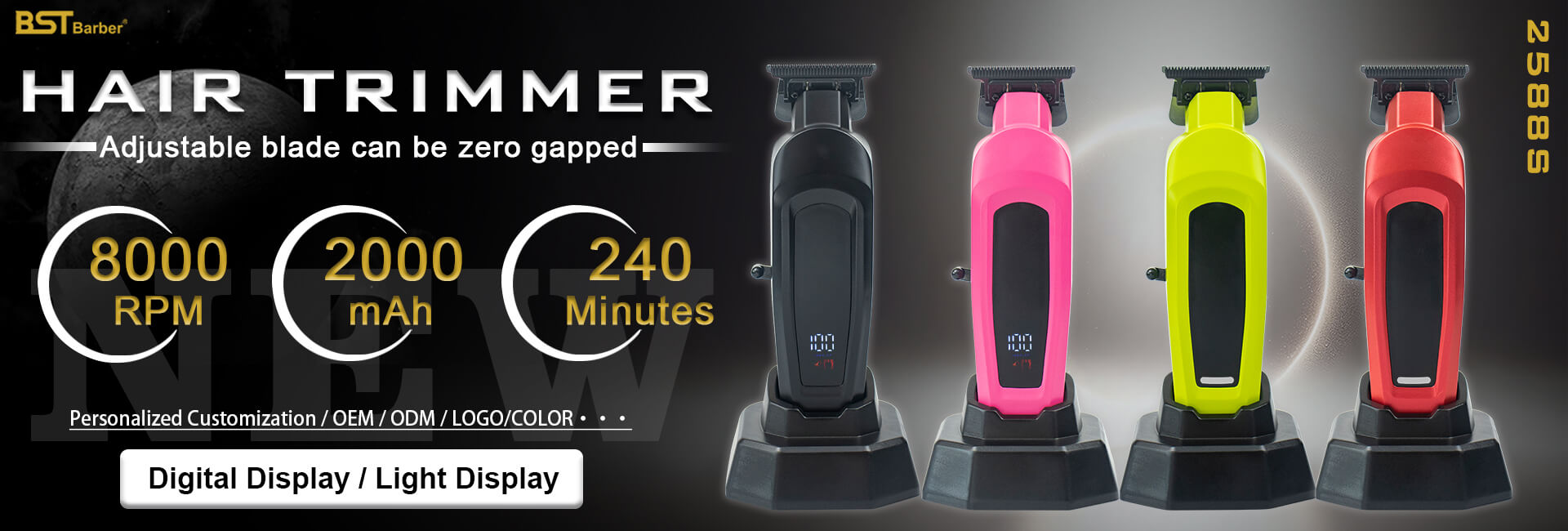 Professional barber trimmer